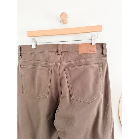 Madewell | NWT | The Allday 1991 Straight-Leg Pant in Driftwood Brown | Sz 31x32 - Picture 8 of 10